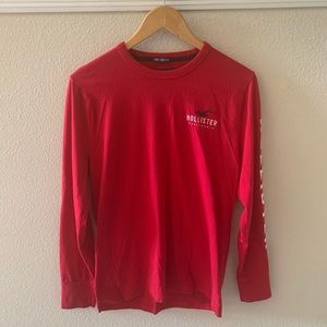 Hollister Red Long Sleeve Men’s Shirt